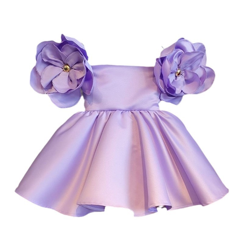 Baby Xmas Clothing - New Fashion Flowers Girls Dress 1st