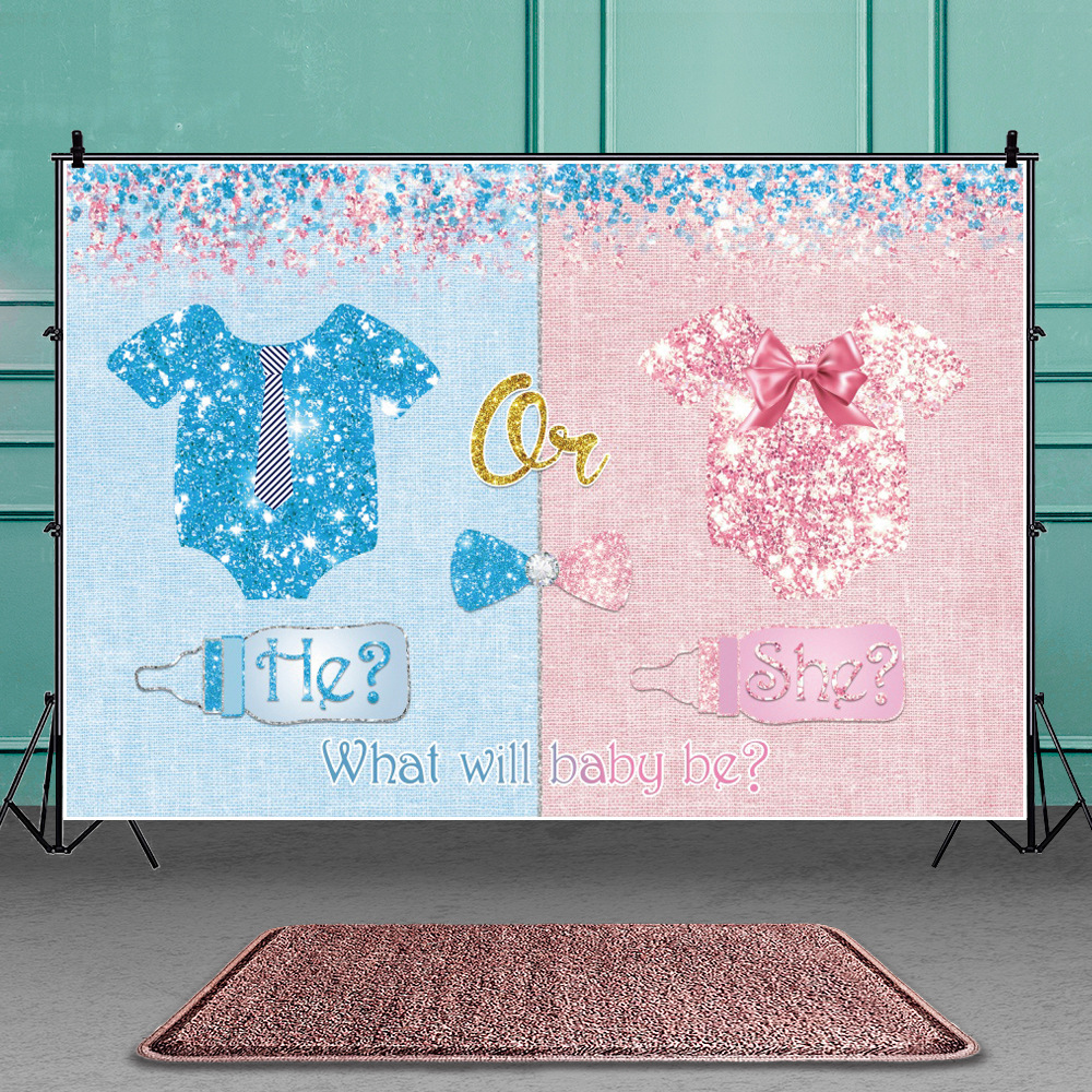 Baby Clothing Event - Blue Pink He Or She Gender