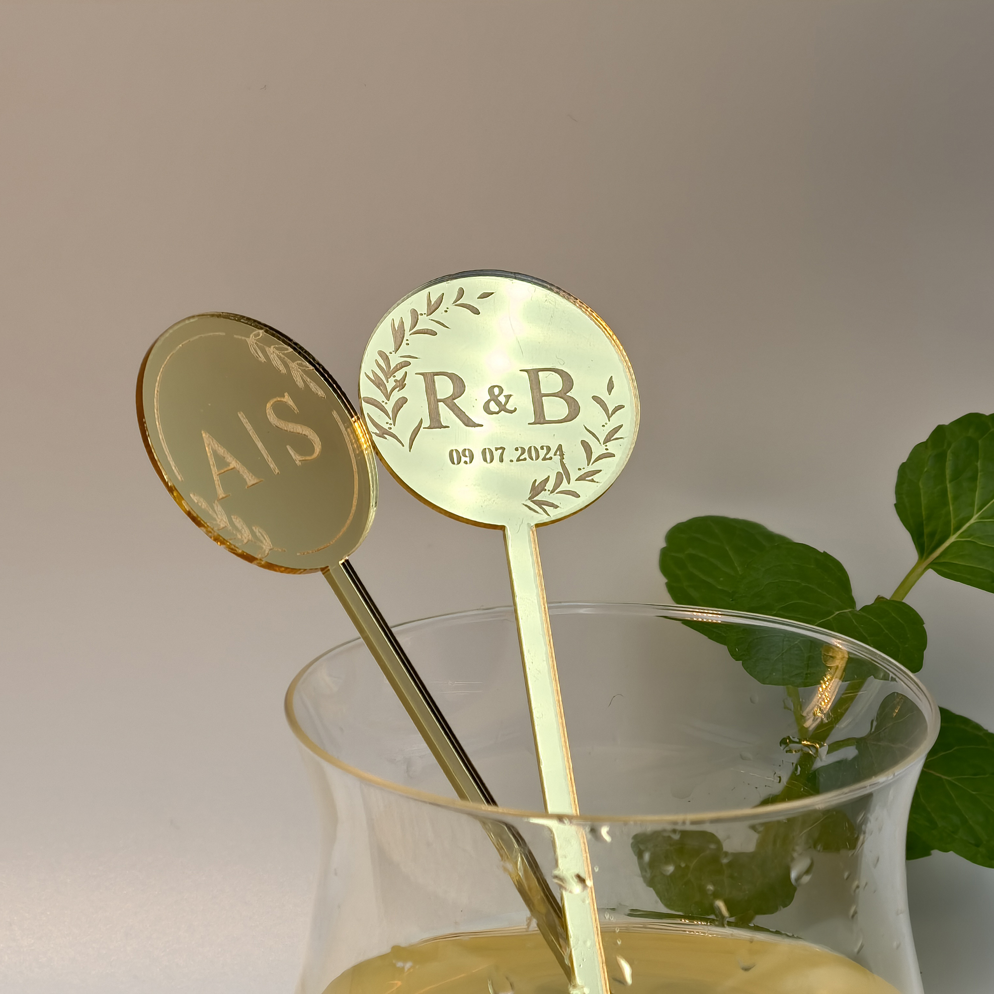 Baby Clothing Event - 30/50/100pcs Custom Cocktail stirrers Personalised Drink
