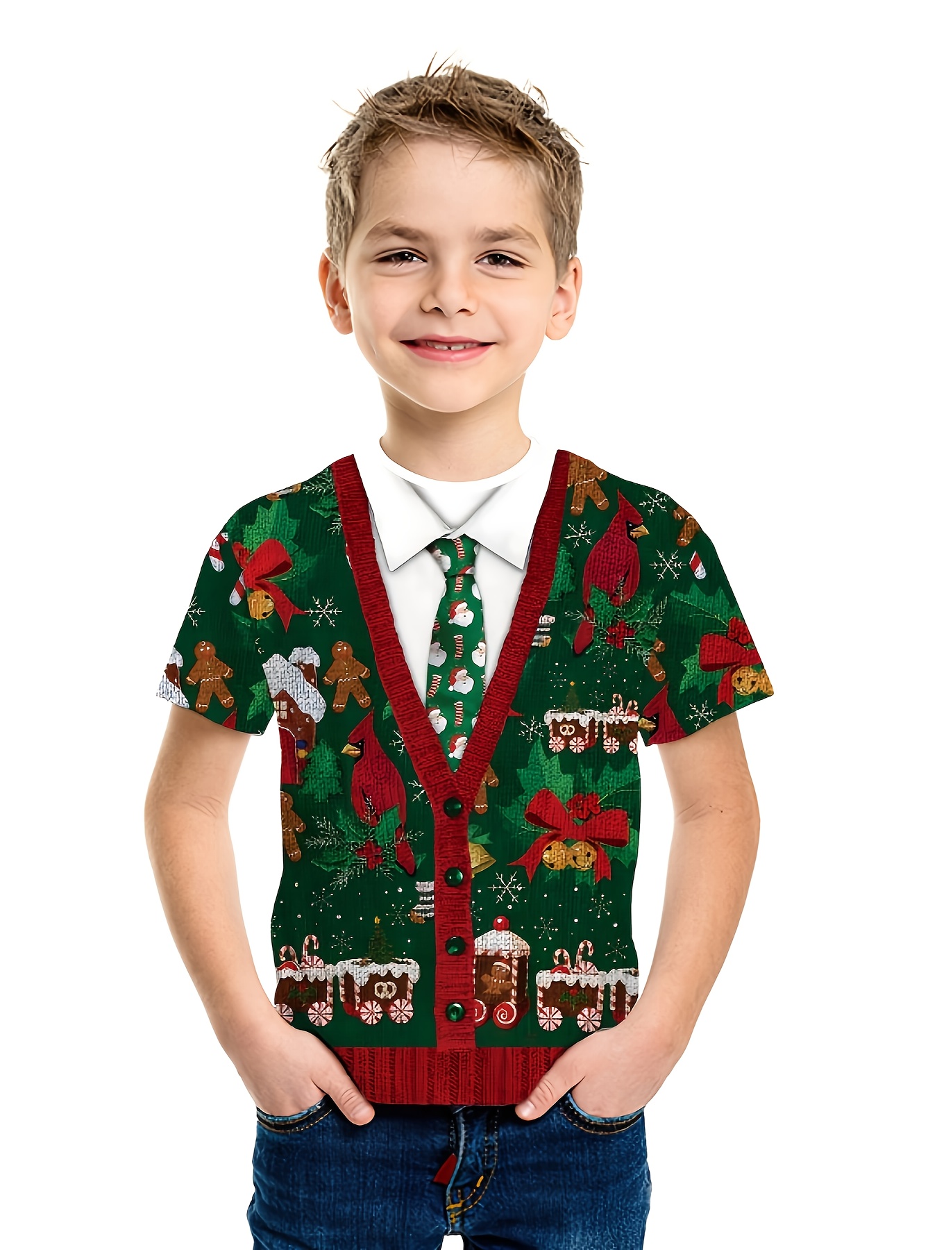 Baby Xmas Clothing - Children's Christmas T-Shirt 3D Print Funny