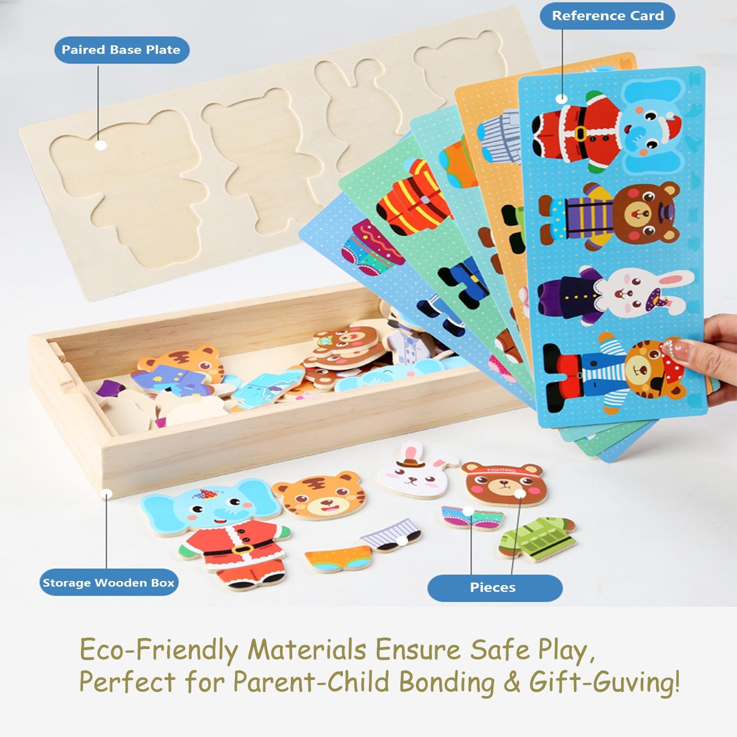 Wooden Jigsaw Bear Family Puzz – Baby Clothing Storage Bewertung und Preis