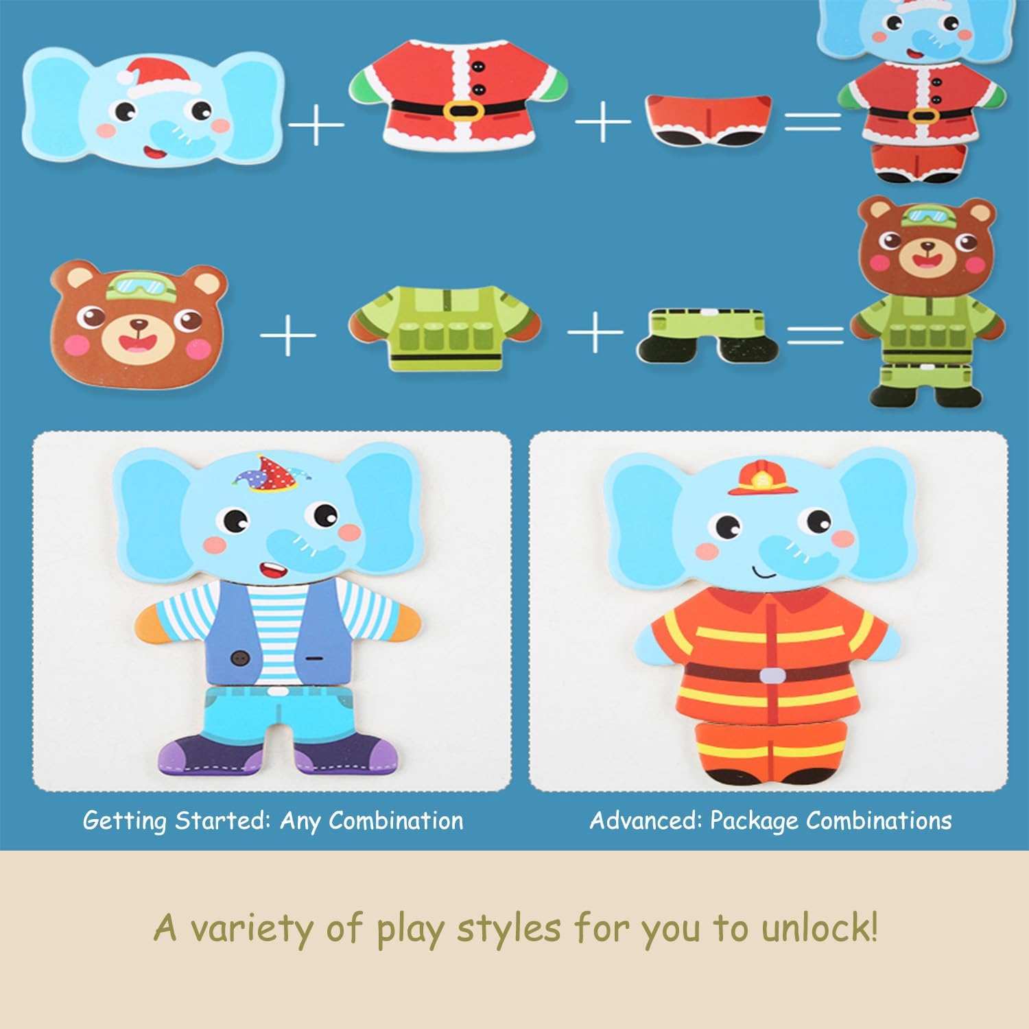 Wooden Jigsaw Bear Family Puzz – Baby Clothing Storage Bewertung und Preis