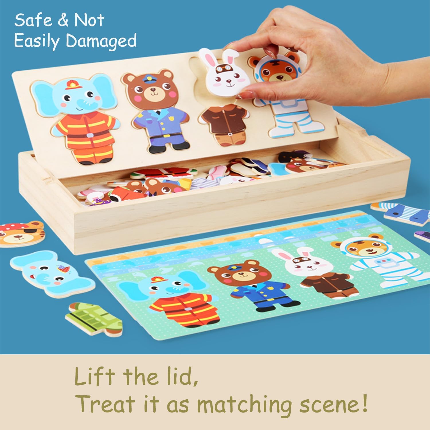 Wooden Jigsaw Bear Family Puzz – Baby Clothing Storage Bewertung und Preis