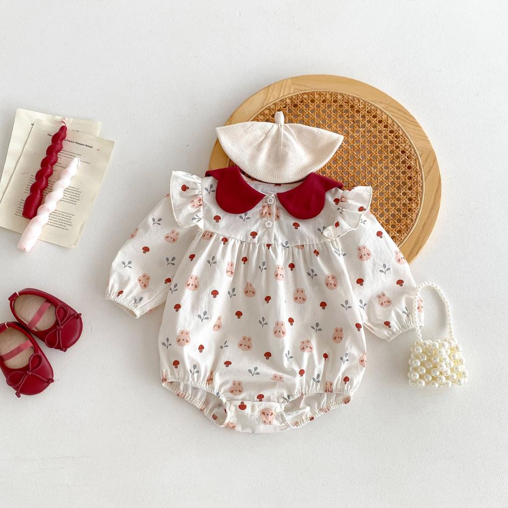 Cute Rabbit Printed Baby Jumps – Baby Clothing Quality Bewertung und Preis
