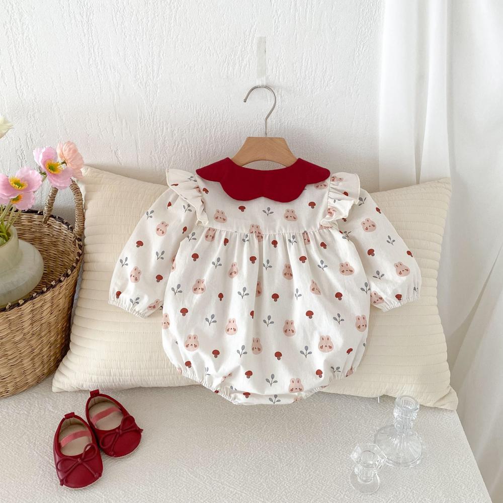 Cute Rabbit Printed Baby Jumps – Baby Clothing Quality Bewertung und Preis