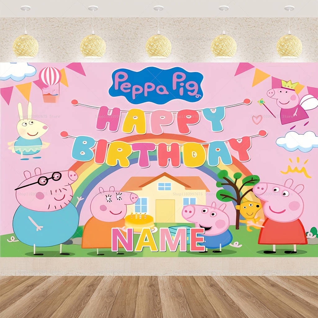 Custom Name Cartoon Peppa Pig  – Baby Clothing Event Bewertung und Preis