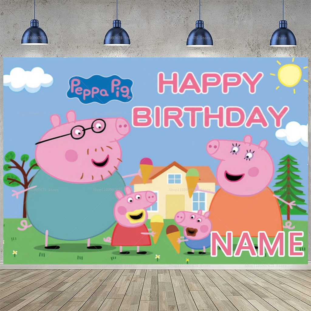 Custom Name Cartoon Peppa Pig  – Baby Clothing Event Bewertung und Preis