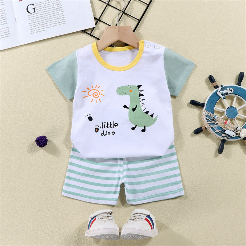 Cotton Tees+Shorts 2-piece Tra – Baby Clothing Sets Boy Bewertung und Preis