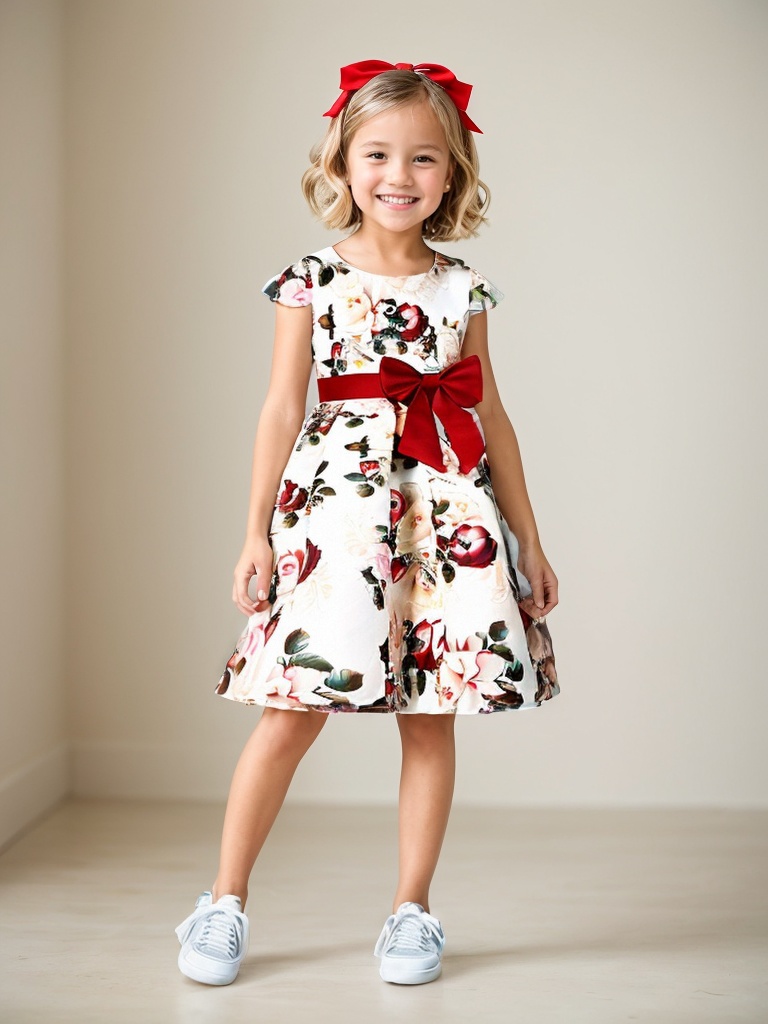 New Girls Kids Flower Elegant  – Baby Xmas Clothing Bewertung und Preis