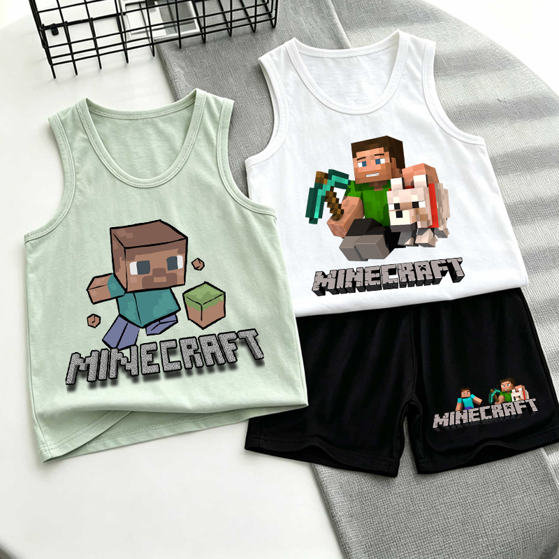 Minecrafted Children Vest+shor – Baby Clothing Sets Boy Bewertung und Preis