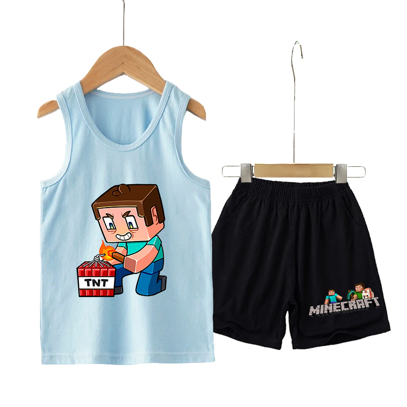Minecrafted Children Vest+shor – Baby Clothing Sets Boy Bewertung und Preis
