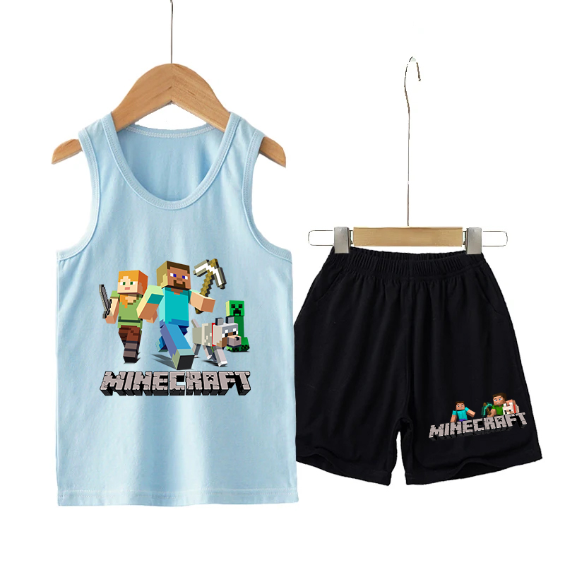 Minecrafted Children Vest+shor – Baby Clothing Sets Boy Bewertung und Preis