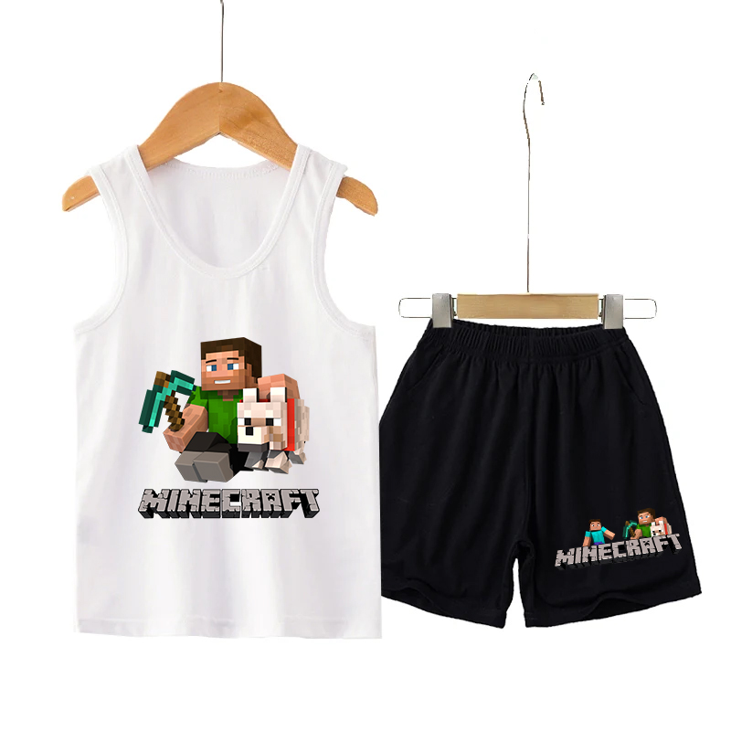 Minecrafted Children Vest+shor – Baby Clothing Sets Boy Bewertung und Preis