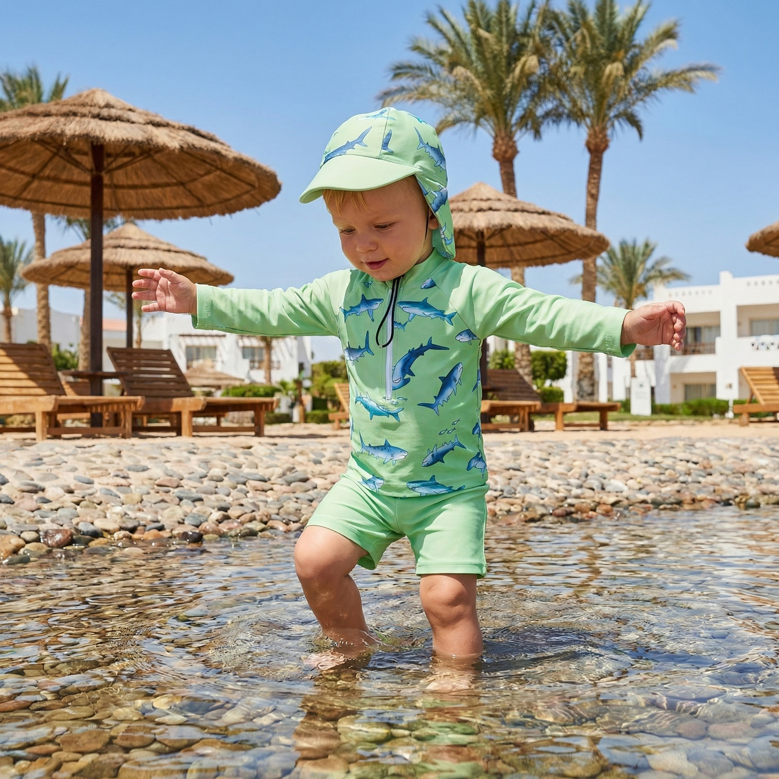 Toddler Infant Boy Rash Guard  – Baby Swimwear Uv Bewertung und Preis