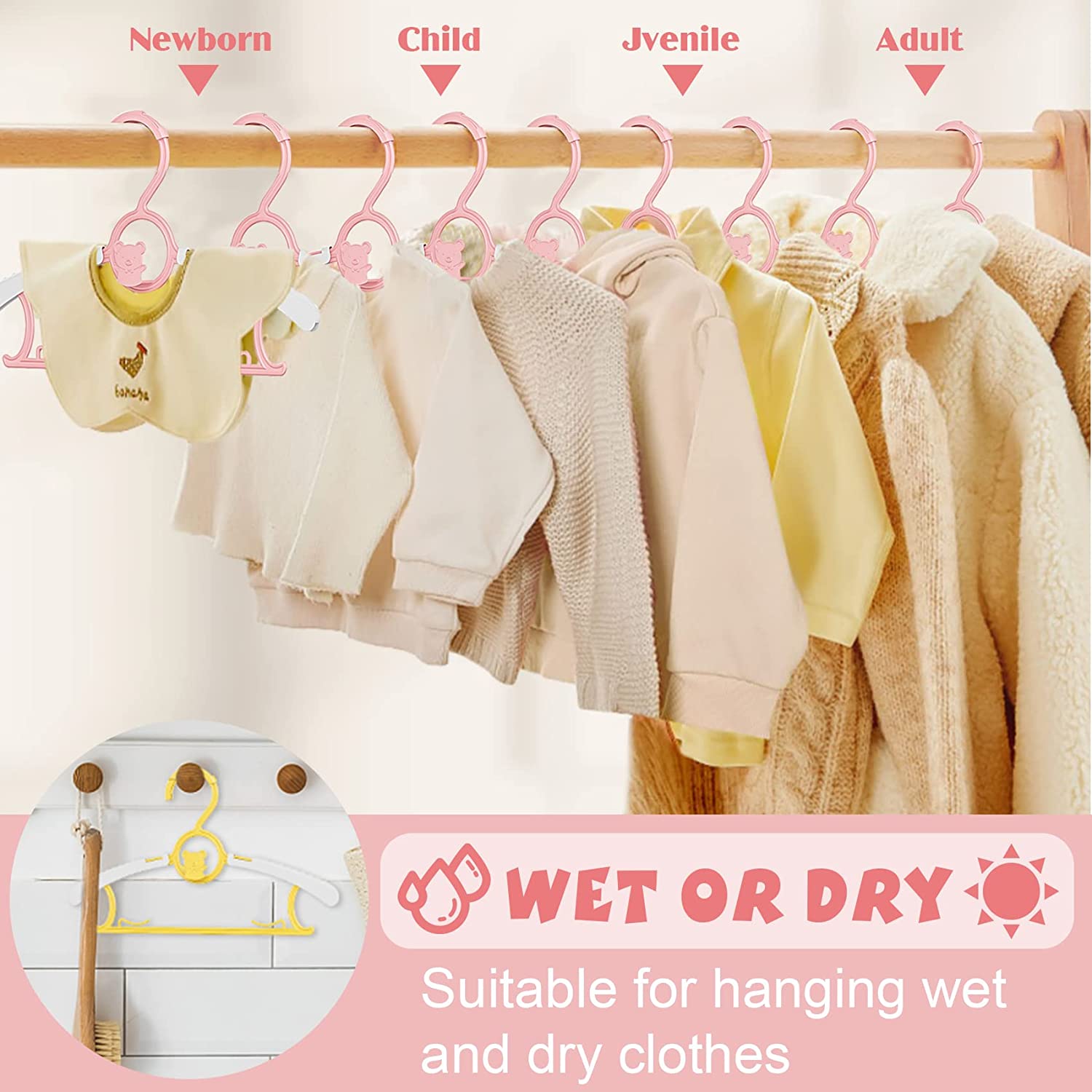 UNTIOR Non-slip Baby Clothes H – Baby Clothing Storage Bewertung und Preis
