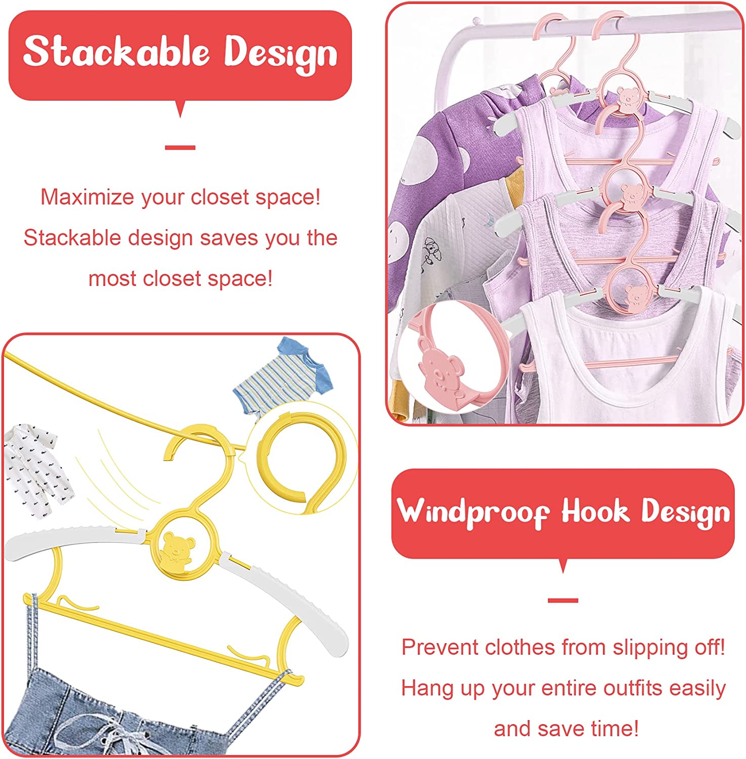 UNTIOR Non-slip Baby Clothes H – Baby Clothing Storage Bewertung und Preis