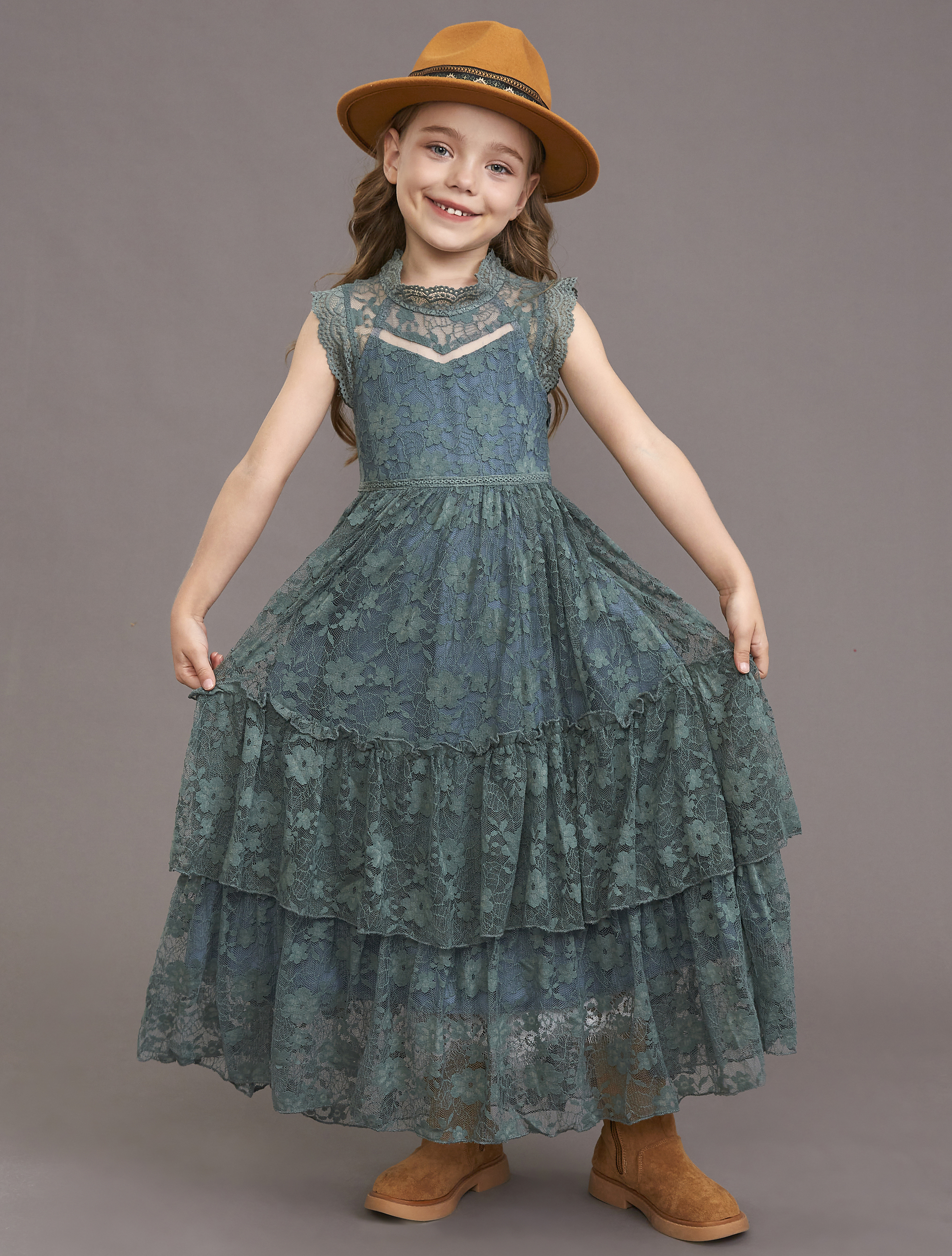 Girls Flower Dress Lace Cotton – Baby Xmas Clothing Bewertung und Preis