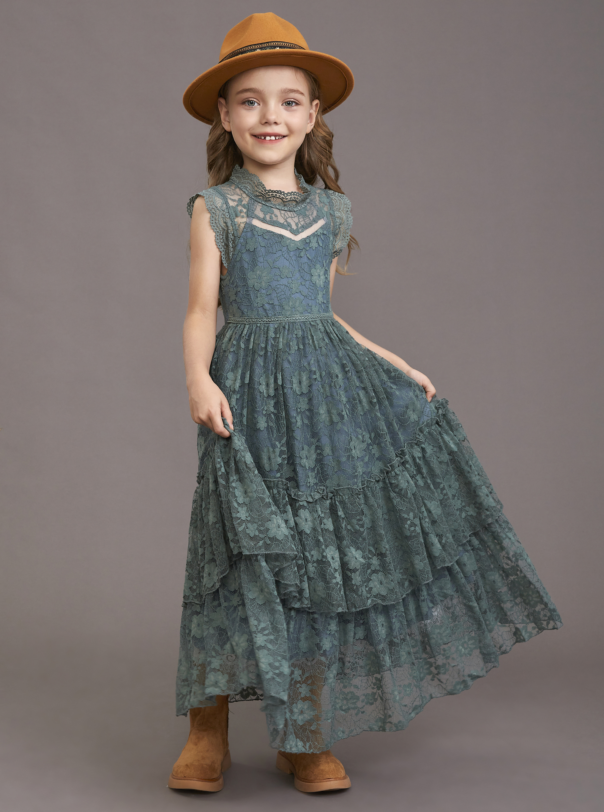 Girls Flower Dress Lace Cotton – Baby Xmas Clothing Bewertung und Preis