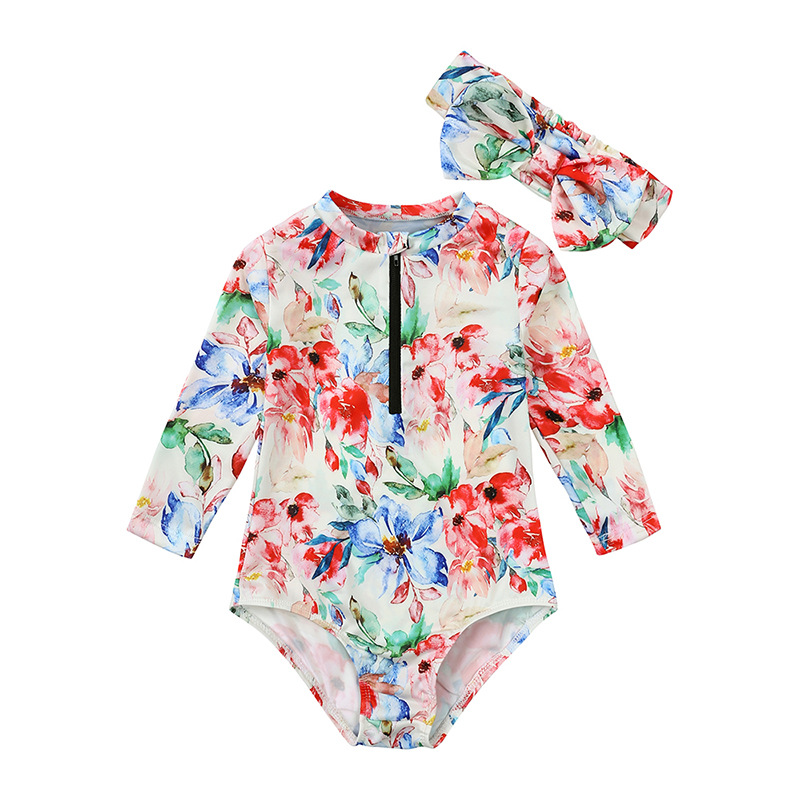Ins Fashion Floral Swimwear fo – Baby Swimwear Uv Bewertung und Preis