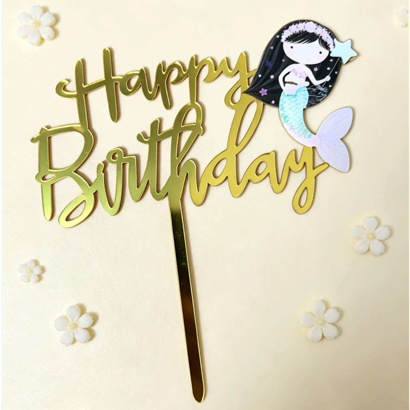 New Cartoon Mermaid Happy Birt – Baby Clothing Event Bewertung und Preis