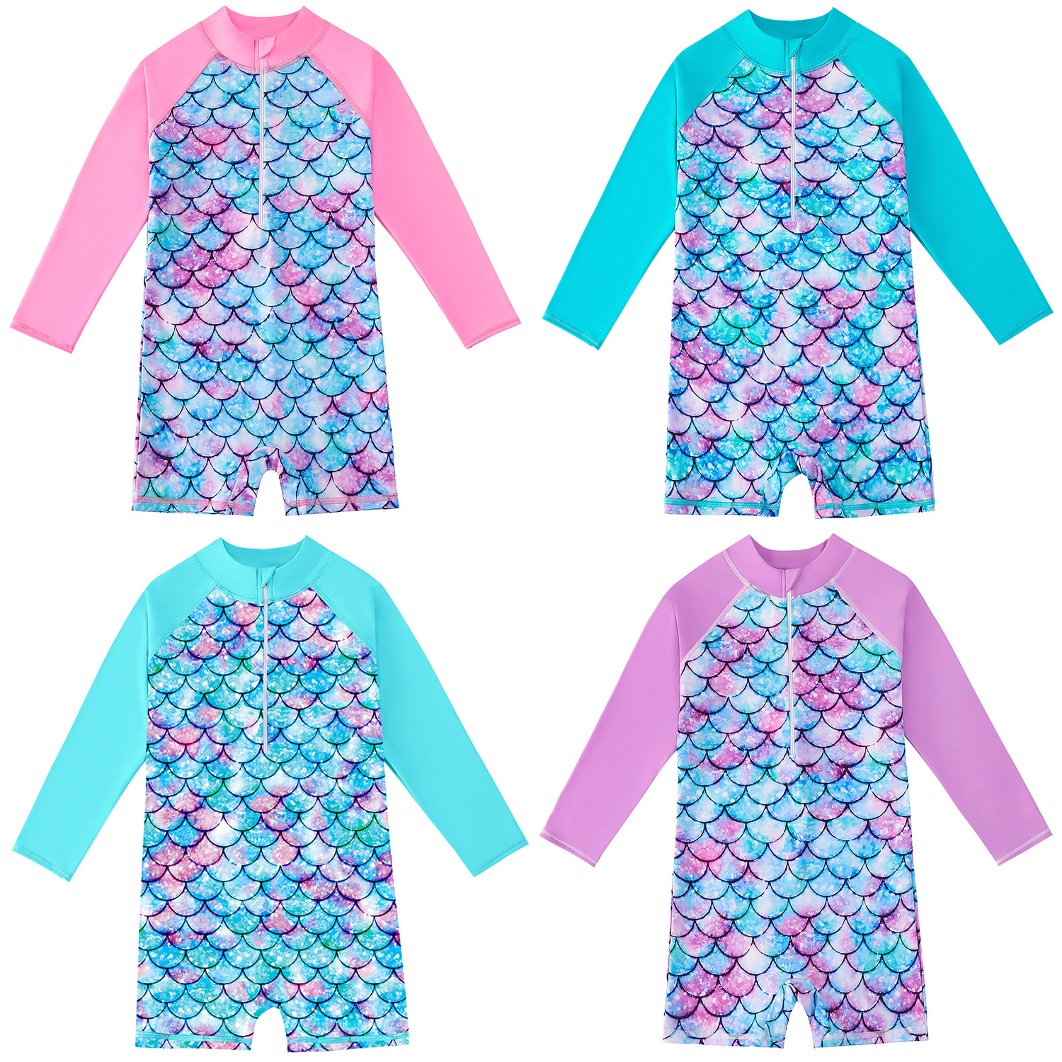 Kids Summer Swimsuit Long Slee – Baby Swimwear Uv Bewertung und Preis
