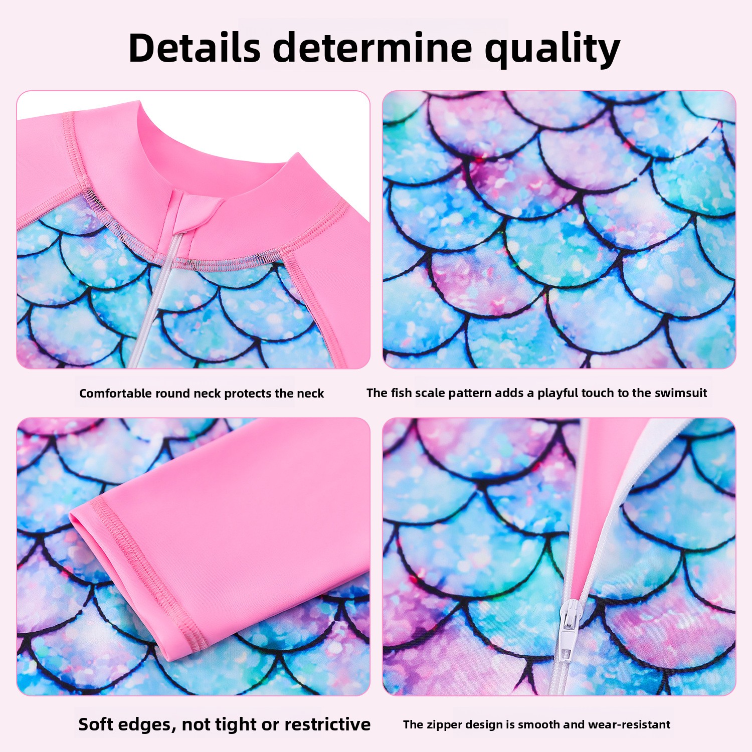 Kids Summer Swimsuit Long Slee – Baby Swimwear Uv Bewertung und Preis