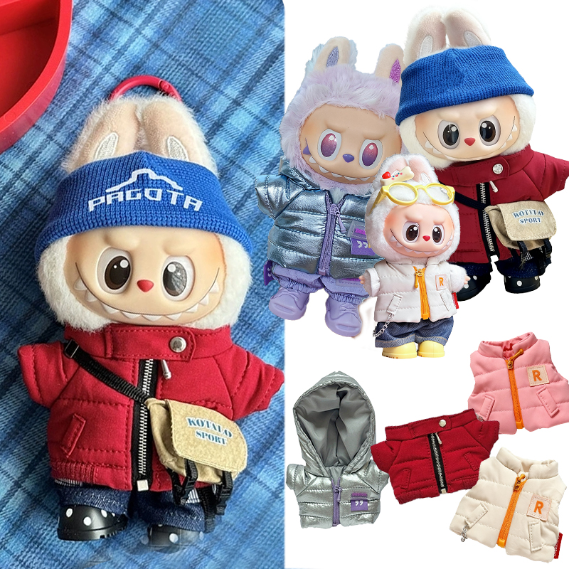 For 15 17cm Labubu Doll Winter – Baby Clothing Us Bewertung und Preis