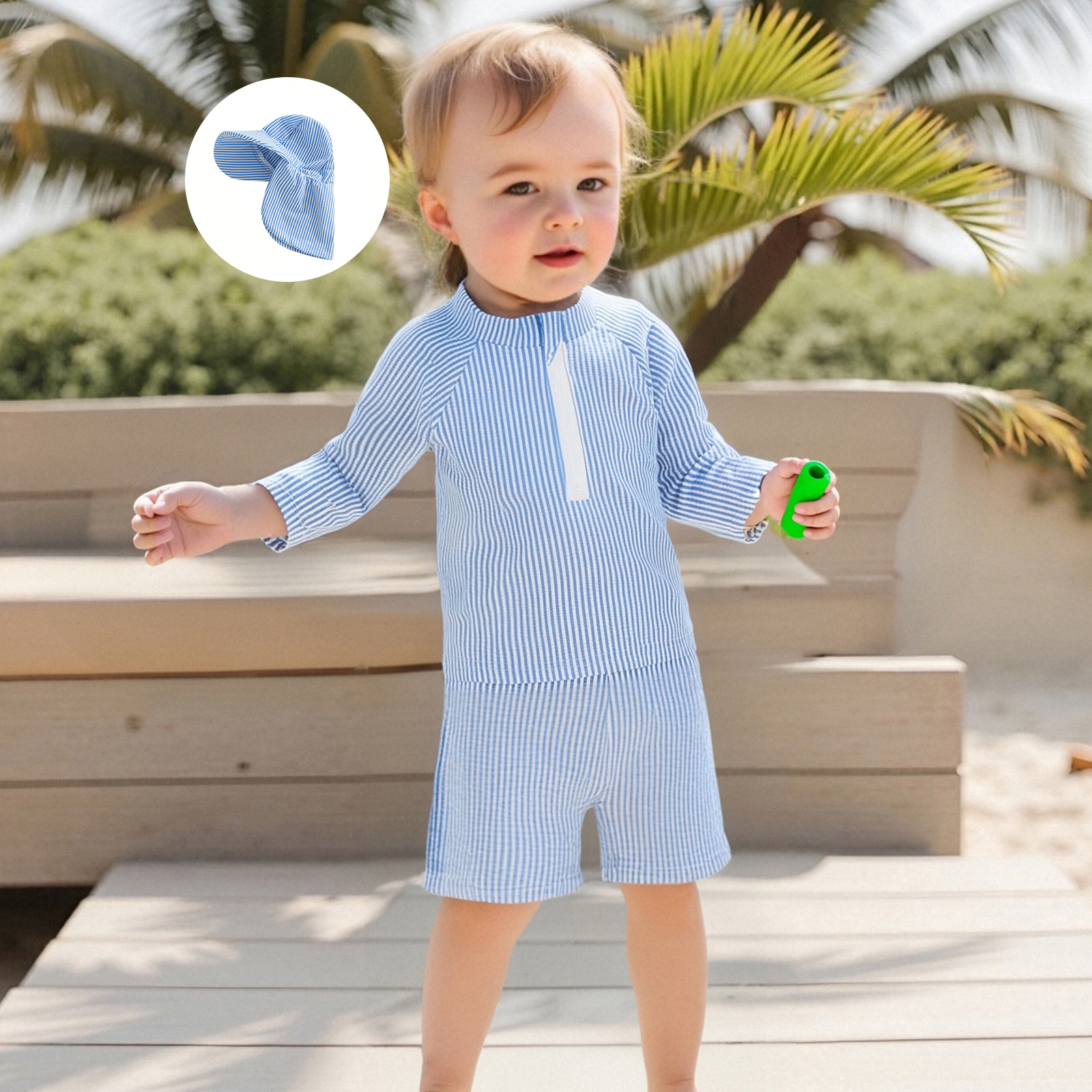Toddler Boy Rash Guard Swimsui – Baby Swimwear Uv Bewertung und Preis