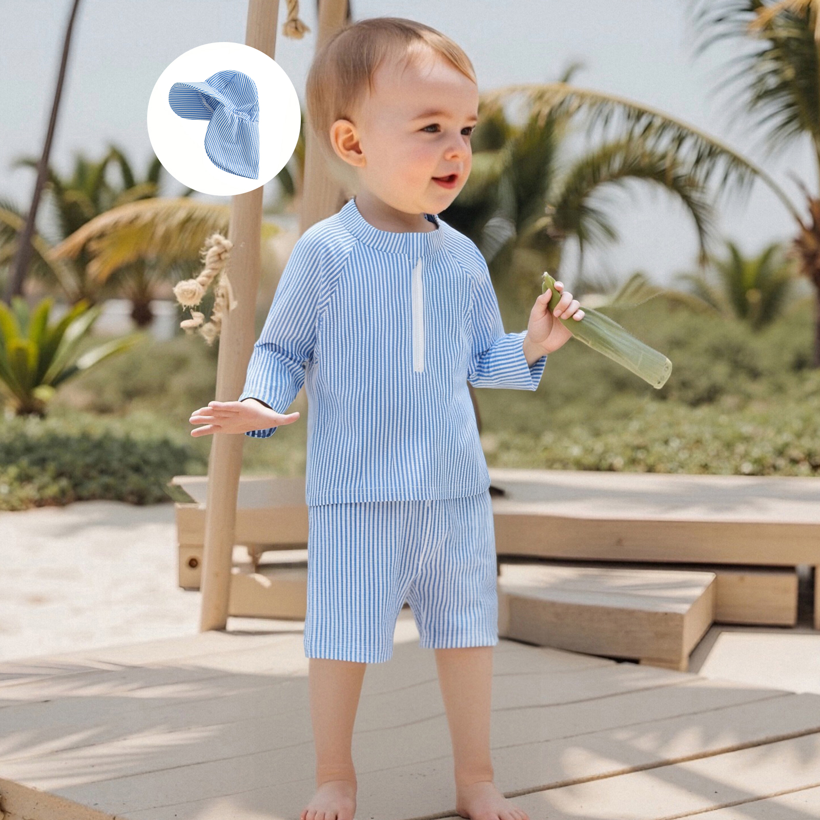 Toddler Boy Rash Guard Swimsui – Baby Swimwear Uv Bewertung und Preis