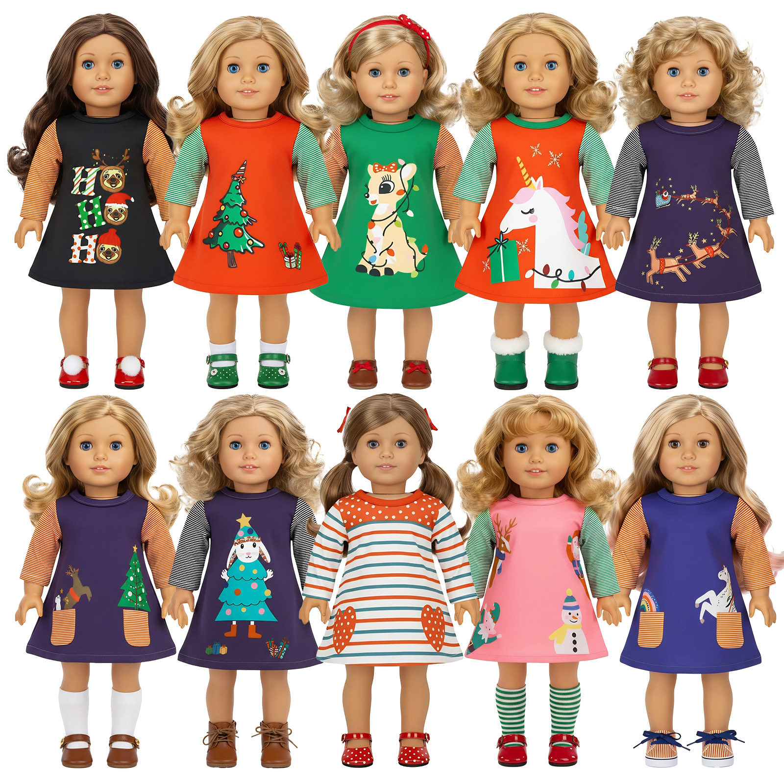 Cute Dress For 43 cm Baby Doll – Baby Xmas Clothing Bewertung und Preis